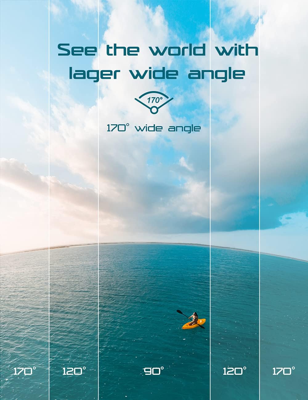 Apexcam Action Camera 4K Sports Camera 20MP 40M 170°Wide-Angle WiFi Waterproof Underwater Camera with 2.4G Remote Control 2 Batteries 2.0'' LCD Ultra HD Camera with Mounting Accessories Kit - Image 5